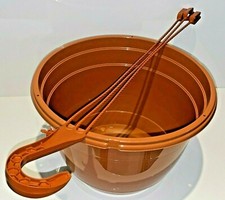 5  NEW PLASTIC HANGING BASKETS QUALITY TEKU PLASTIC HANGING BASKETS 27CM