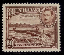 BRITISH GUIANA GVI SG315, 60c red-brown, M MINT. Cat £26.