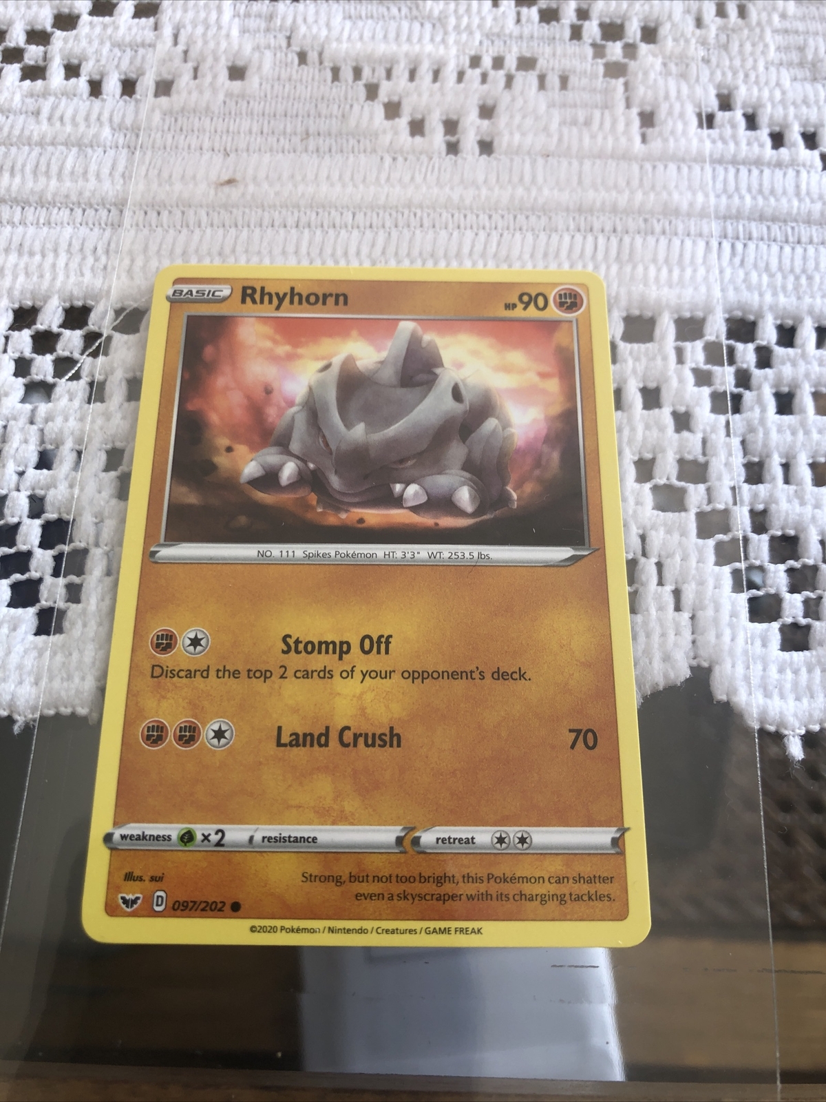 Pokemon card - Rhyhorn HP 90 New | eBay