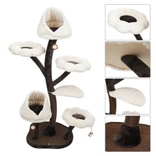 6-Tier Large Cat Tree Tower for Indoor Cats Condo Scratching Post Pet Play House