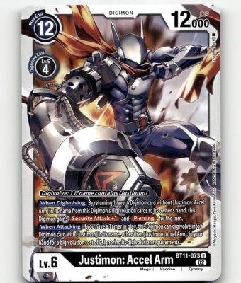Digimon Justimon: Accel Arm Dimensional Phase Uncommon | eBay
