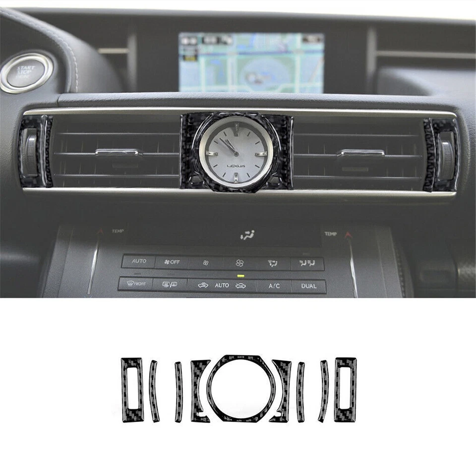 54Pcs Carbon Fiber Full Interior Kit Cover Trim For Lexus RC300/350/200t - Image 3 of 4