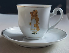 2 Pcs. Teacup and Saucer Set Holly Hobbie Breakfast Relaxing Collectible Cute