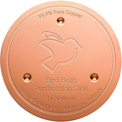 Mellbree Bird Bath Copper Disk 0.6Mm Reinforced 99.99 Pure Copper Cleaning Disk