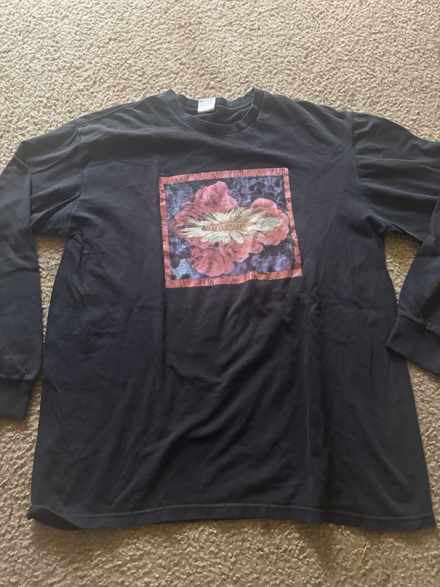 Supreme Bloom L/S Tee T-Shirt Top Black Fall Winter 2017 FW17 Size L Large