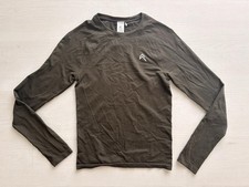 Oner Active Seamless Long Sleeve Top Khaki Green Size Medium M Gym Training VGC