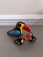 Vintage Colorful Mexican Folk Art Handpainted...