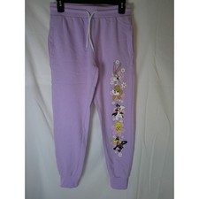 Looney Tunes Kids Lavender Sunrise Graphic Jogger Sweatpants Bugs Bunny Small S