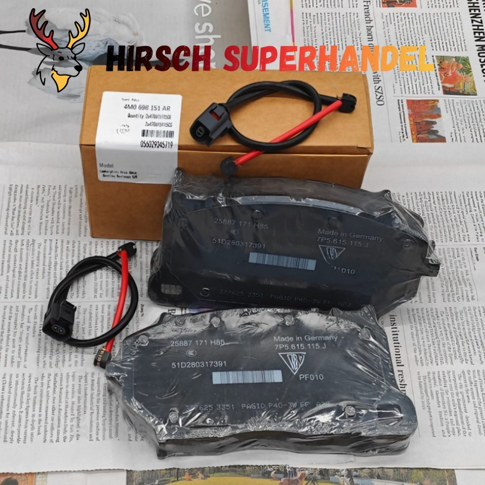 Lamborghini Urus 2018-2020 Front Brake pads Set P/N 4M0698151AR