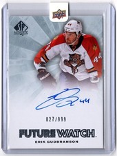 2011-12 Upper Deck SP Authentic Future Watch Auto ERIK GUDBRANSON 235 /999 UD RC