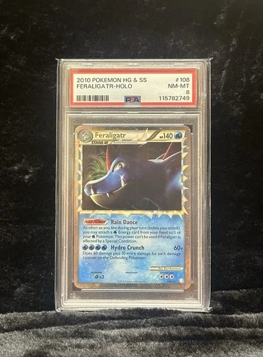 Pokemon - Feraligatr 108/123 - HeartGold SoulSilver - PSA 8