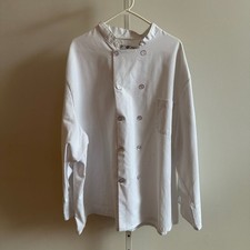 Chef Designs Long-Sleeve White 10 Pearl Button Chef Coat Unisex 3XL