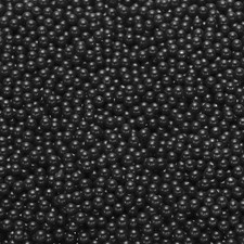 5000Pcs Faux Pearl for Crafting 4mm No Hole ABS Round Pearls Beads Black