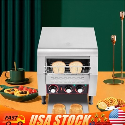 Commercial Toasting Bread Bagel Home Countertop Conveyor Toaster 300PCS 2200W