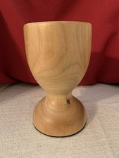 Hand Crafted Wood Chalice/Vase Beautiful Original Nice Wood Grain EUC