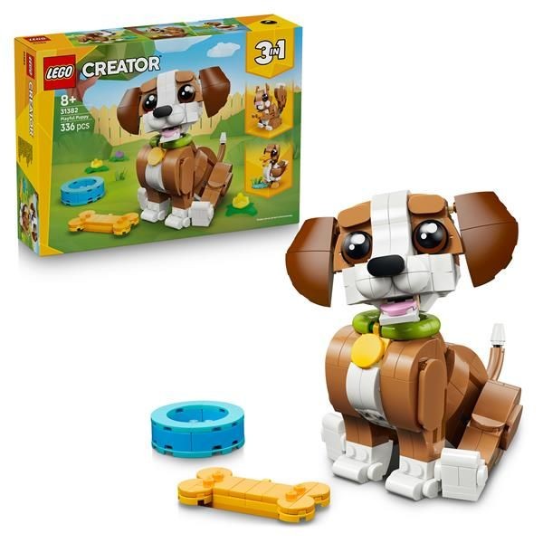 Lego Unisex Creator 3In1 Cute Animals Playful Puppy Dog Toy 31382 - Immagine 8