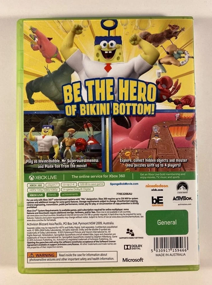 SpongeBob HeroPants Xbox 360 GC PAL - Image 2 of 3