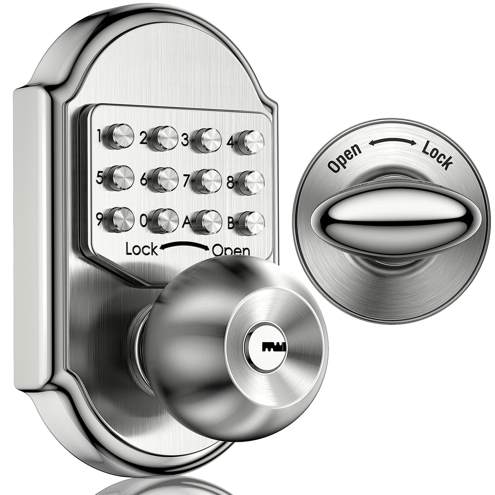 Door Lock with Keypad  Keyless Deadbolt Lock Digital Code Security Door Lock fo-image