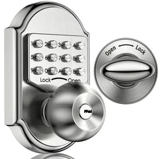 Door Lock with Keypad  Keyless Deadbolt Lock Digital Code Security Door Lock fo