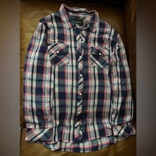 Rails Women’s Plaid Long Sleeve Button Down Shirt | EUC | Size L | (TC)