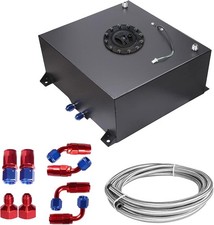 15 Gallon 60l Fuel Cell Tank Aluminum Black With Cap Level Sender 12ft Fuel Line 15 Gallon 60l Fuel Cell Tank Aluminum Black With Cap Level Sender 12ft Fuel Line