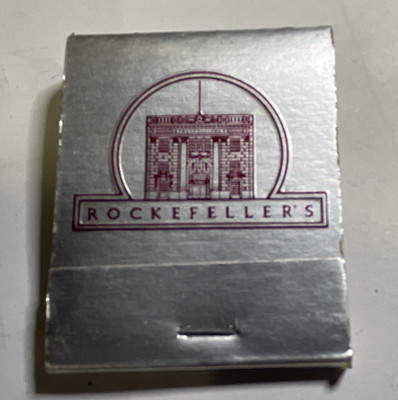 Rockefeller s The Night Club Matchbook 3620 Washington Ave Map Design