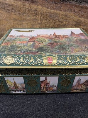 Vintage E. Otto Schmidt Lebkuchen Tin Nuremberg Germany Collectible