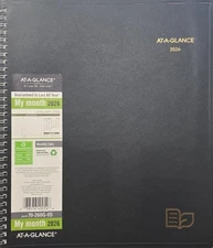 AT-A-GLANCE Recycled Monthly 2026 Planner 9" x 11", Large Black (70260G0526)