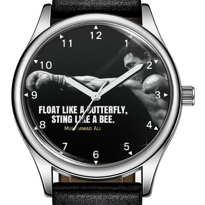 Mohammad Ali Boxer seltene trendige 38mm Zifferblatt Armbanduhr