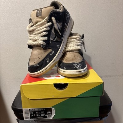 NIKE SB DUNK LOW  TRAVIS SCOTT  MENS SIZE 10!!! PRE-LOVED & 100% AUTHENTIC!!!