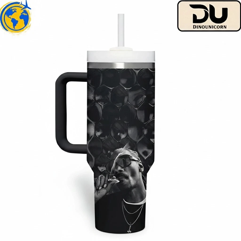West Coast Hip Hop Legend Inspired Handle Tumbler Cup 40oz