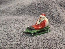 Vintage BARCLAY 1920  s - 1940  s Dime Store Figure, Santa Claus On Sled Japan