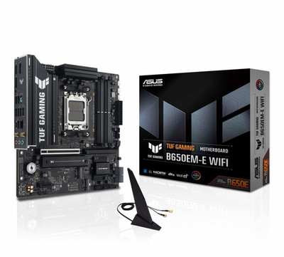 ASUS TUF GAMING B650EM-E WIFI MicroATX AMD AM5 DDR5 4-Slot Wi-Fi HDMI