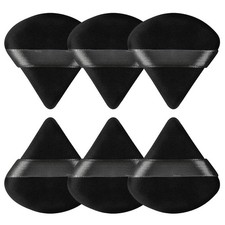 Pimoys 6 Pcs Triangle Velour Powder Puff - So...