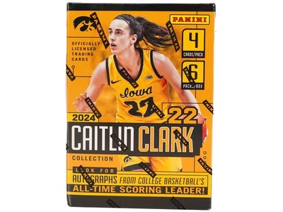 2024 PANINI CAITLIN CLARK COLLECTION BASKETBALL HOBBY 6-PACK BLASTER BOX