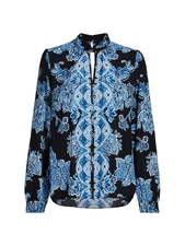 Elie Tahari womens The Skylar Estate Garden Silky Print Blouse Top size XS $325