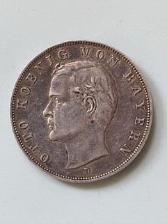 3 Mark 1910 D Bayern König Otto Silber Münze Deutsches Kaiserreich