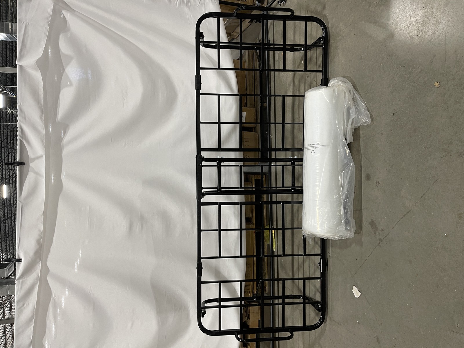 РАСКЛАДНАЯ КРОВАТЬ OEKO TEX С МАТРАСОМ ИЗ ПЕНЫ С ЭФФЕКТОМ ПАМЯТИ - ЧЕРНЫЙ