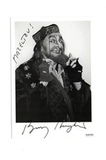 Barry Humphries as Fagan in OLIVER Signed 6x4 B/W Promo Photo Autographed