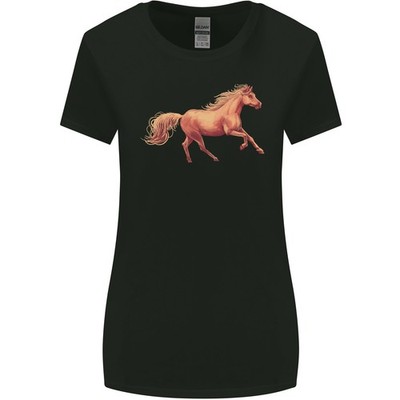 Ein Galoppierendes Pferd Reitsport Damen Weit Geschnittenes T-Shirt