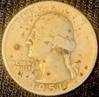 1951-D Washington Silver Quarter 25 Cents