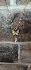 Halskette Kette mit Gold Perlen Damen -NEU Mo...