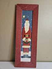 Home Interiors and Gifts Christmas Wall Decor Santa Claus 18 1/2" x 6 1/2"