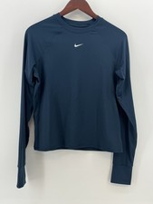 Women’s Nike Pro Dri-FIT Long-Sleeve Top, Armory Navy, Sz XL