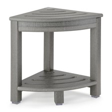 Hdpe Corner Shower Stoolshower Bench Seat With Storage Shelf For Shaving Legs Pl