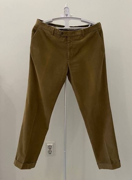 Men Maurizio Baldassari Trousers Brown Cotton