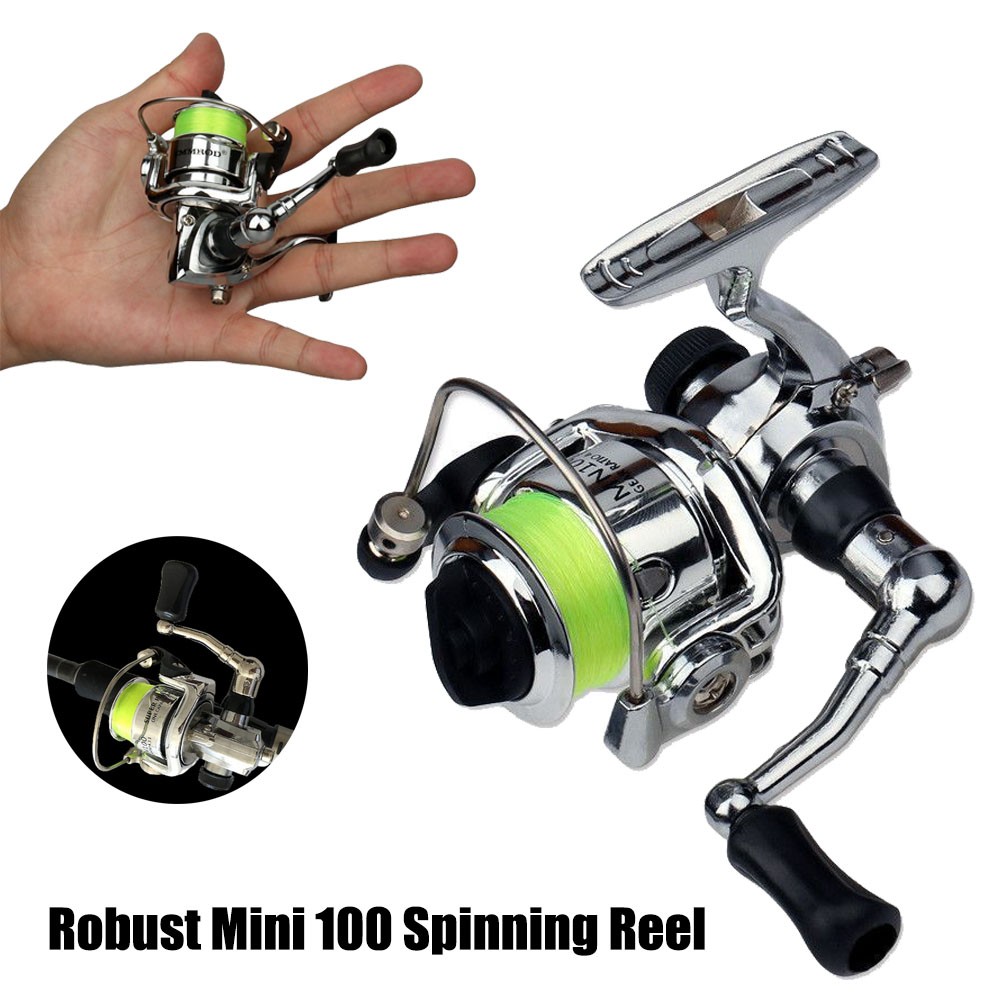 Pocket Mini 100 Spinning Reel Fishing Tackle Small Spinning 
