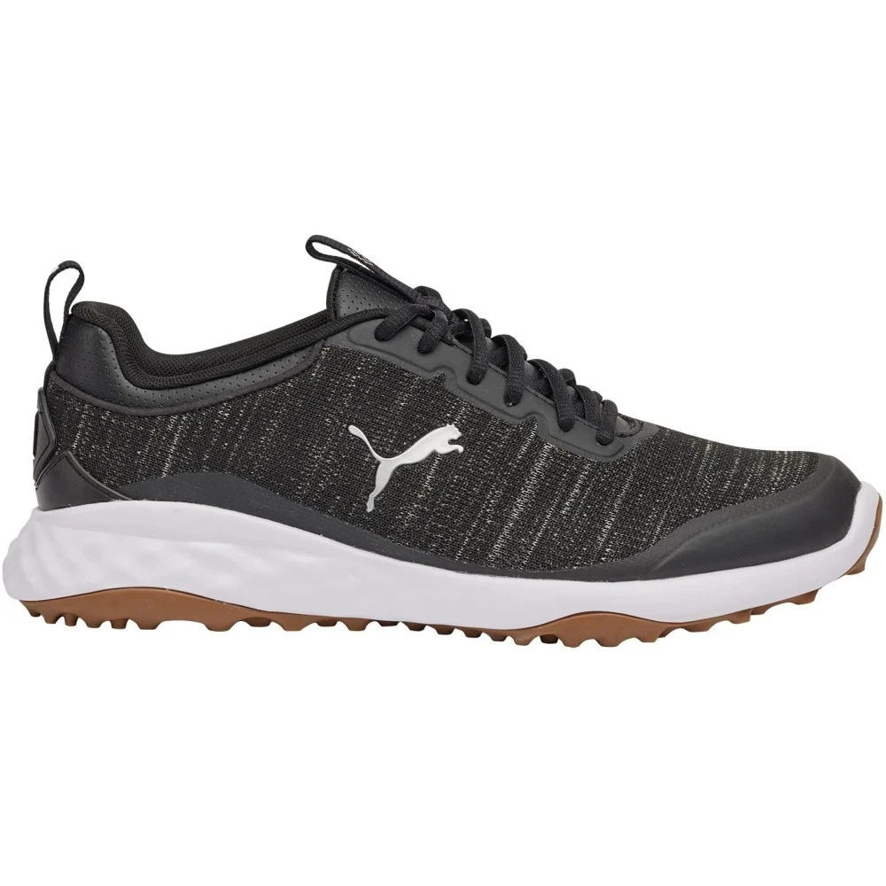 NEW Puma Men's Fusion Pro Golf Shoes Black/Silver - Pick Size!
