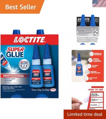Versatile Super Glue 2-Pack, Quick-Dry Liquid Adhesive for Unmatched Repairs