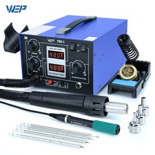 WEP 706-II Soldering Station 2in1 Digital Soldering Iron Hot Air Rework Station
